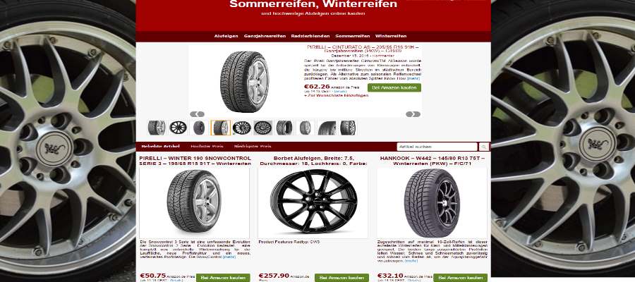 Affiliate-Shop Autoreifen